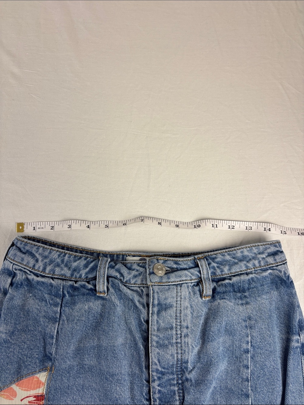 We The Free Cortez Pieced Jeans Quilted Patchwork size 30 - Picture 10 of 10